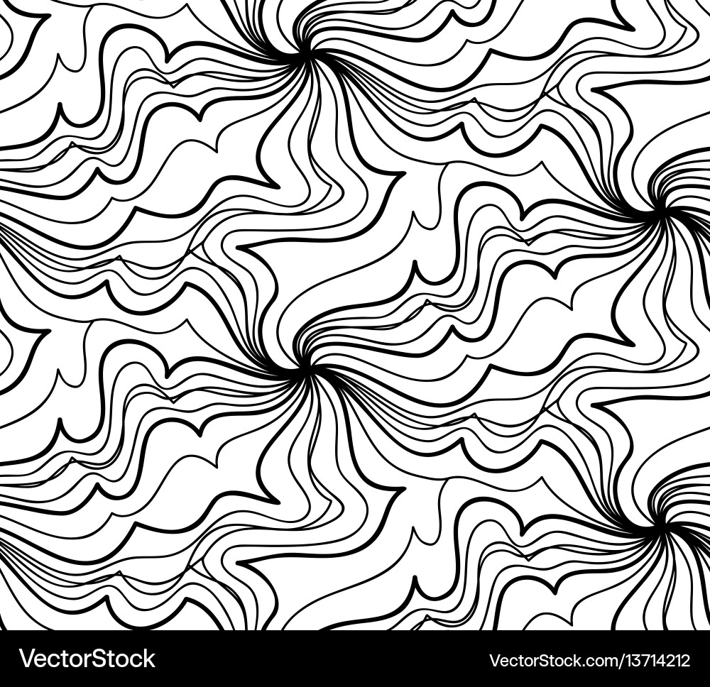 Abstract Line Wave Pattern Vector Image