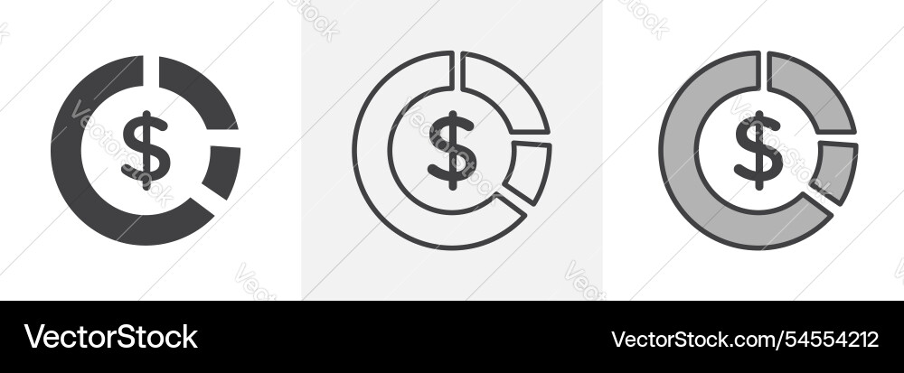 Asset allocation icon Vector Image