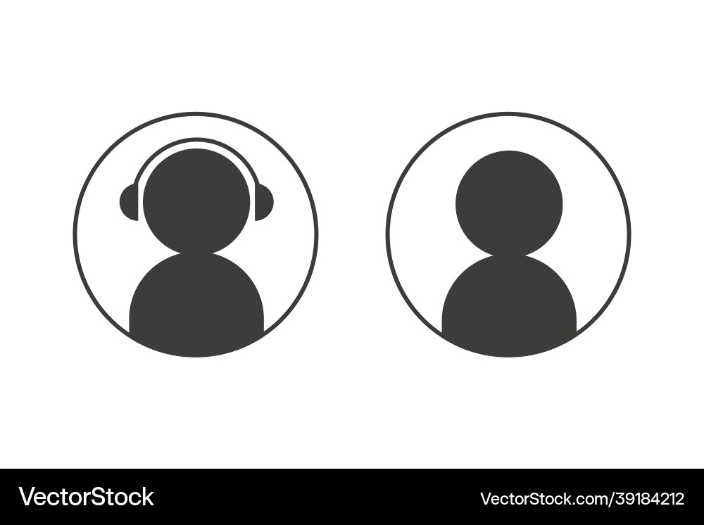 Chatbot robot and user icons Chatbot robot and user icons vector image
