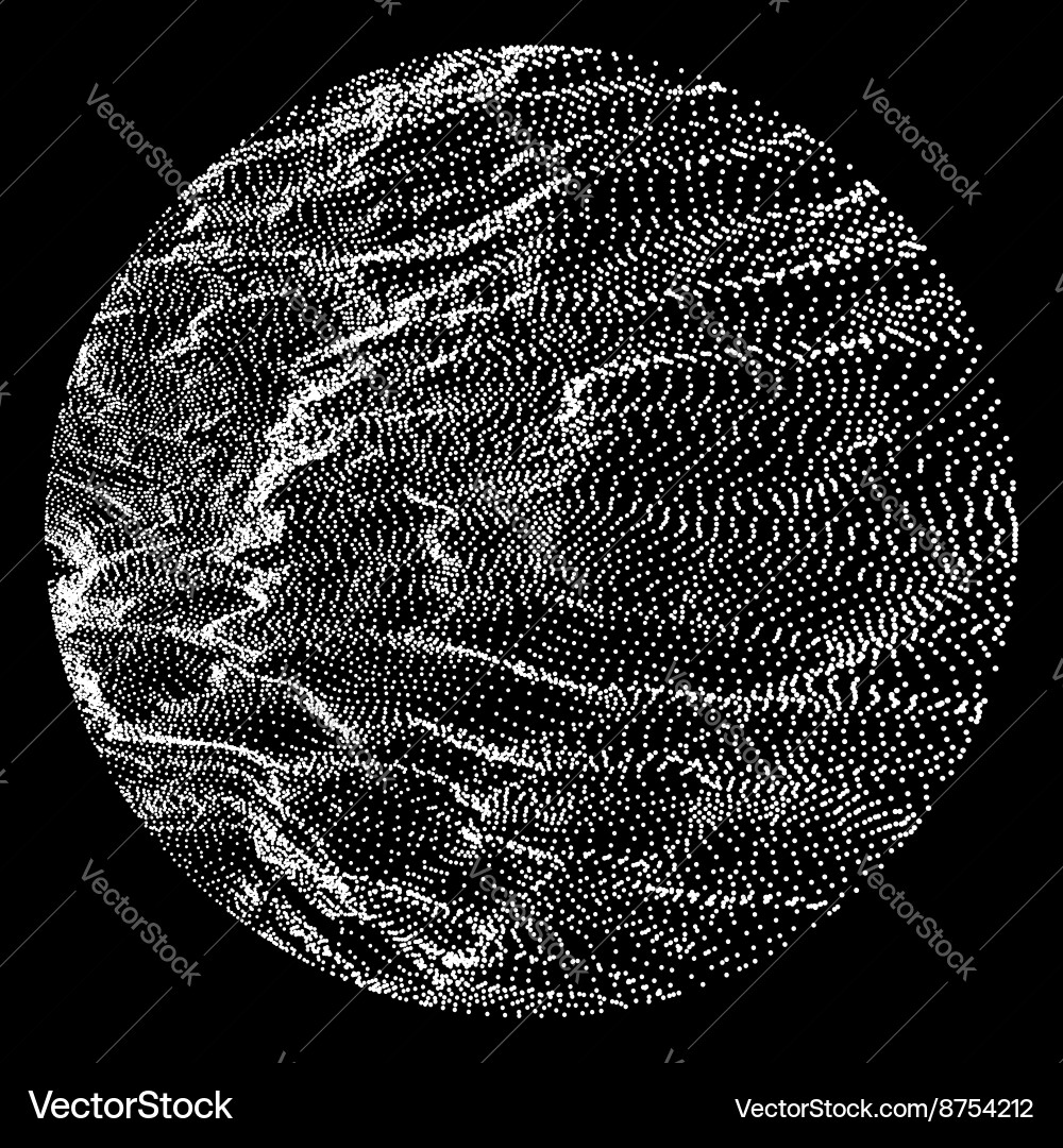 Dynamische Partikel Grid Hintergrund Vektorbild