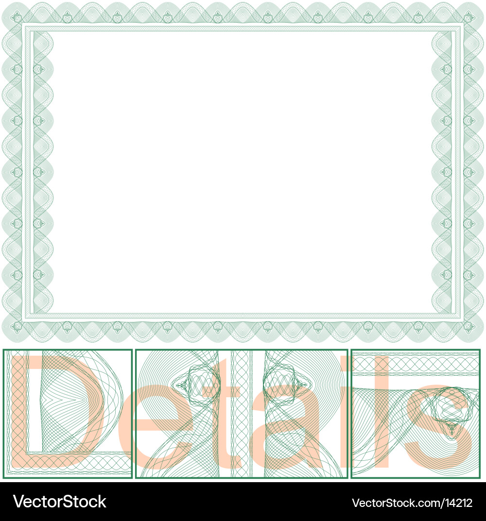 Elegant Certificate Border Vector Image
