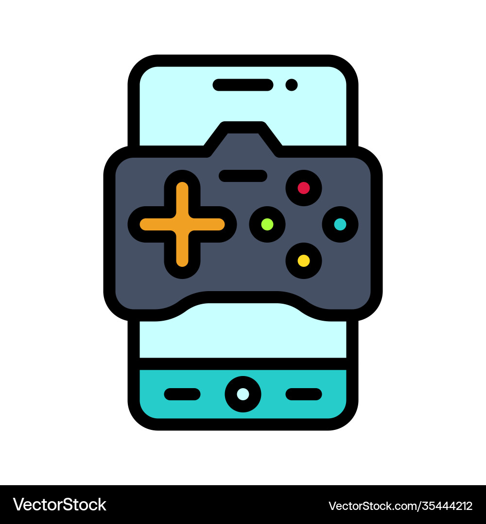 Game controller icon mobile application Vector Image