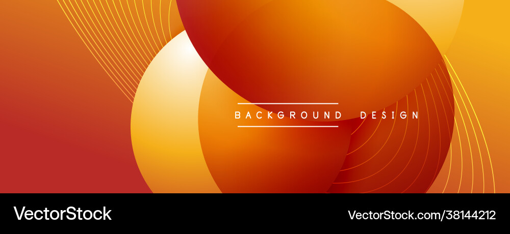 Gradient circles with shadows techno Gradient circles with shadows techno vector image