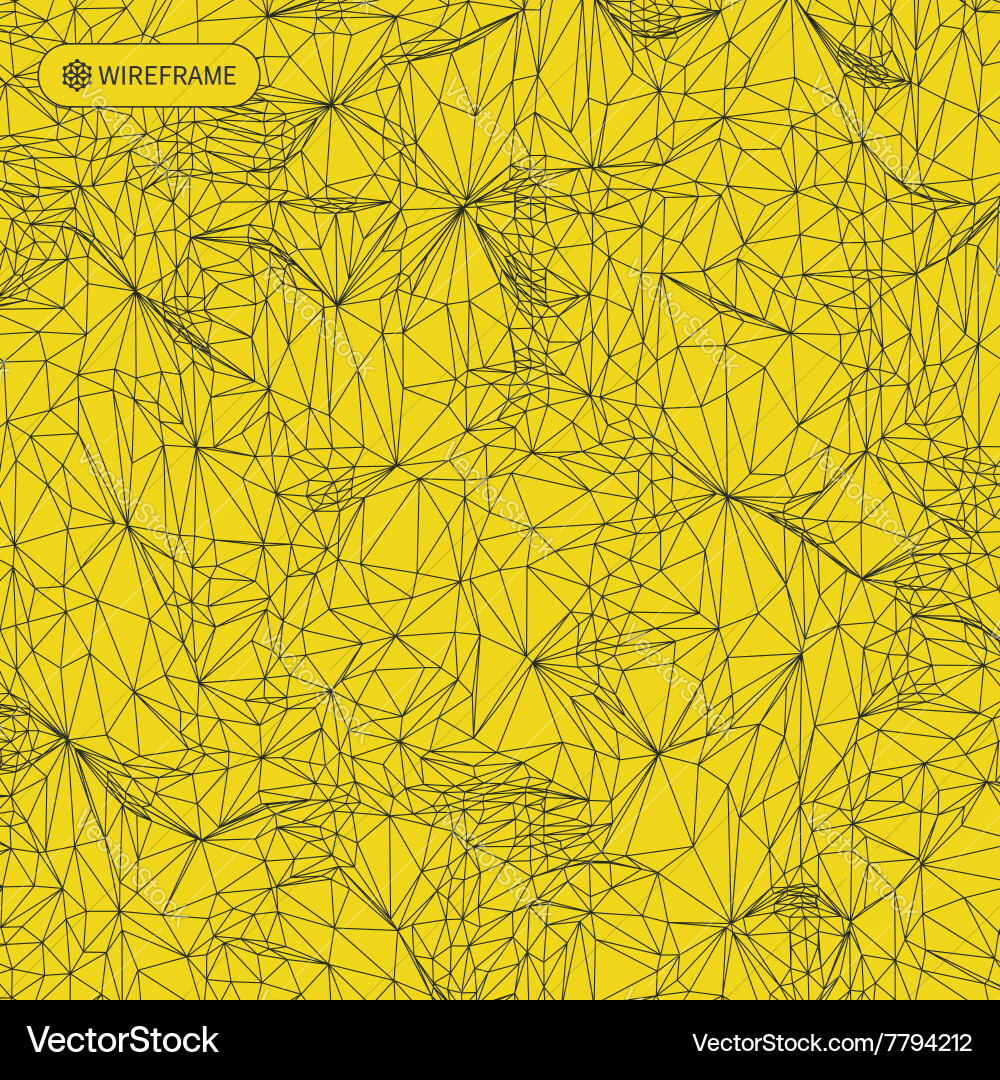 Network abstract background 3d technology Vector Image