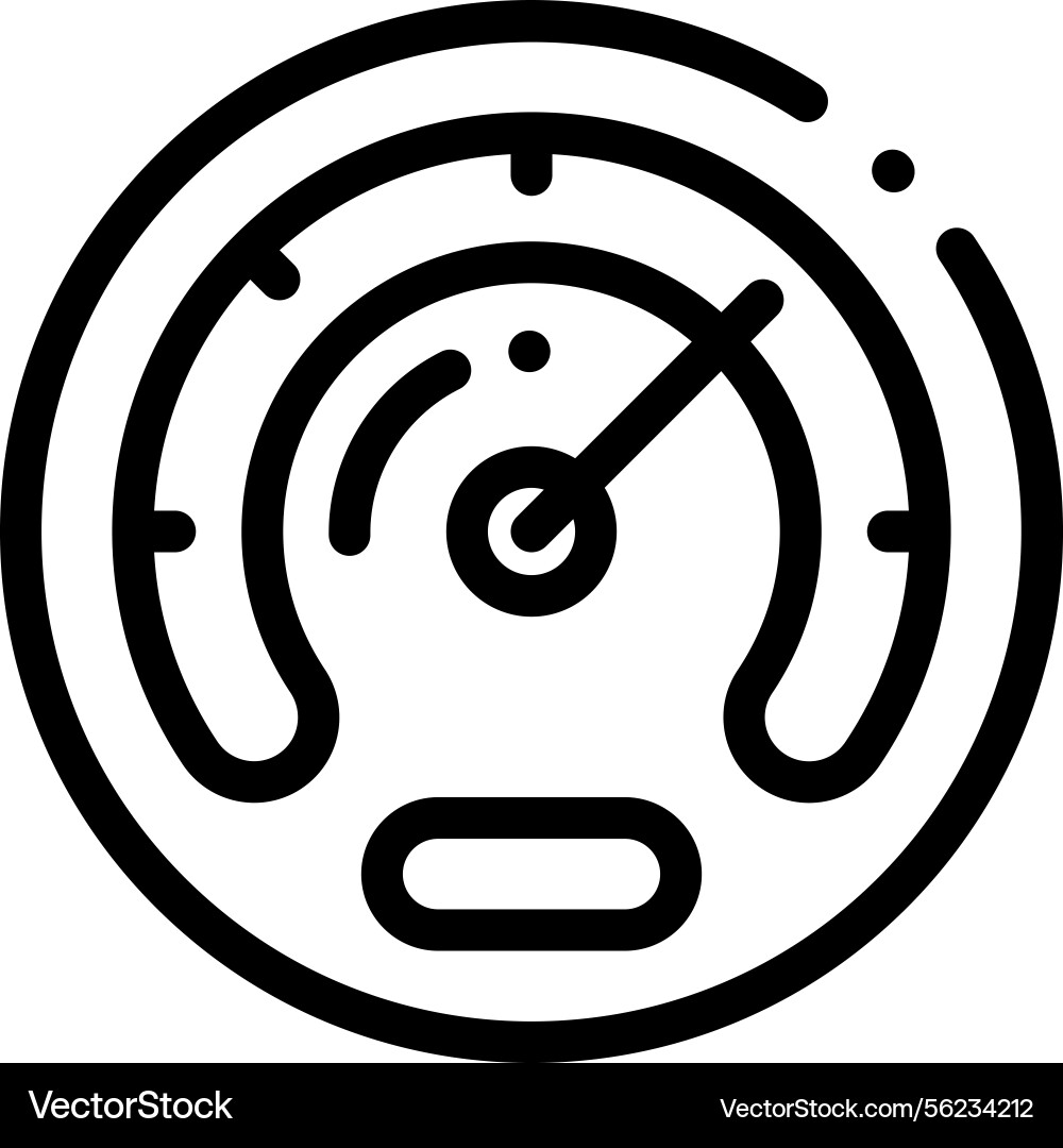 Performance icon thin linear style design Performance icon thin linear style design vector image