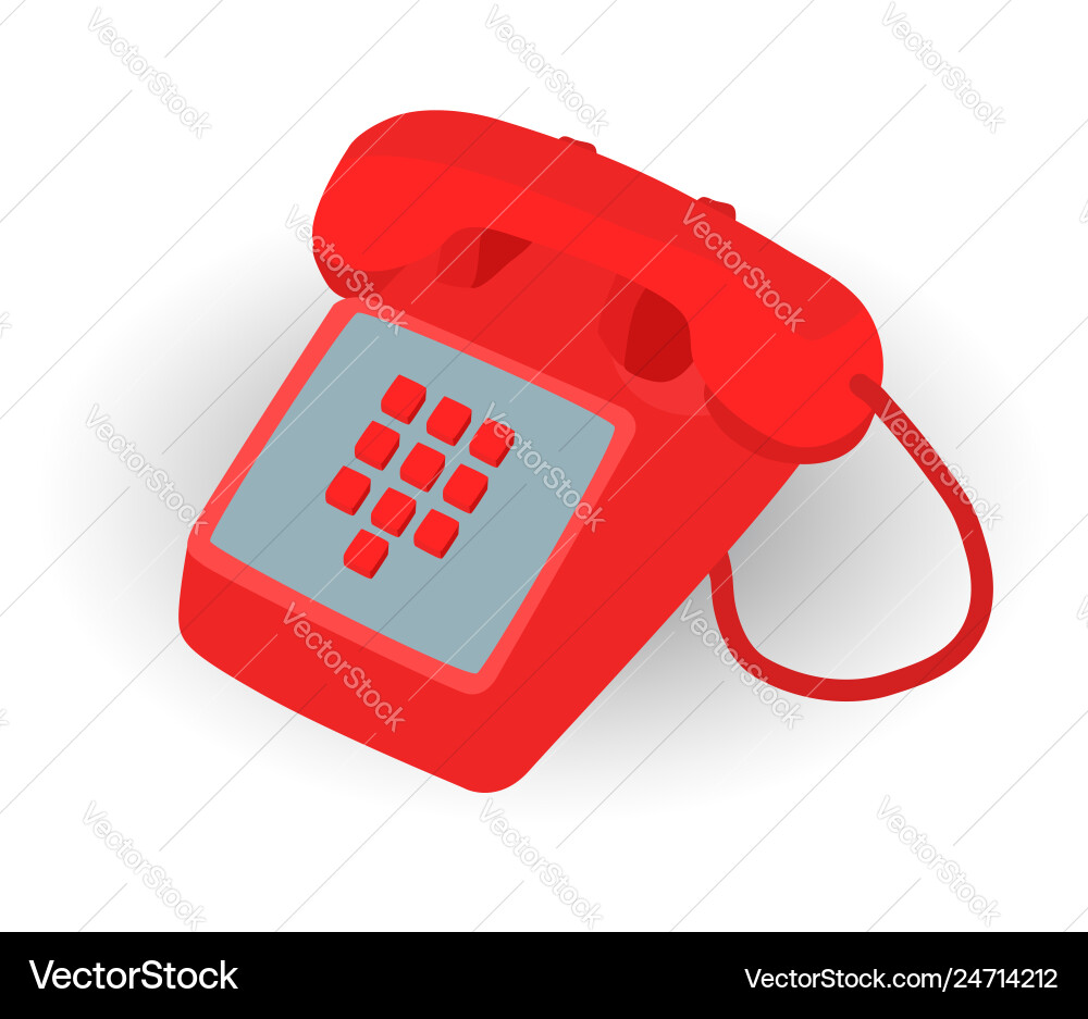 Rotes Telefon Rotes Telefon vektorbild
