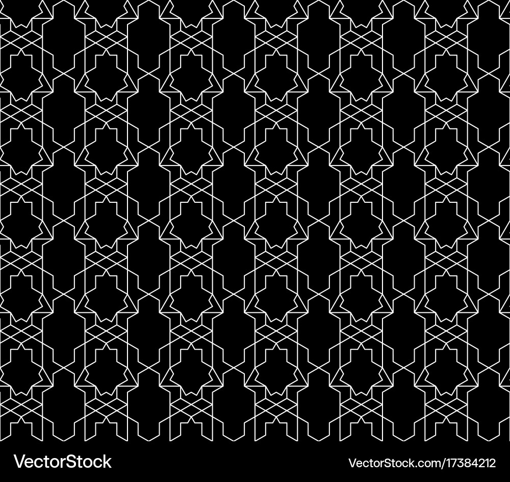Seamless geometric pattern with editable vector image