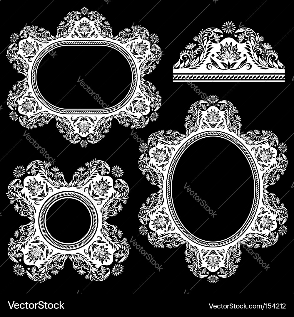 Set from frame vector image