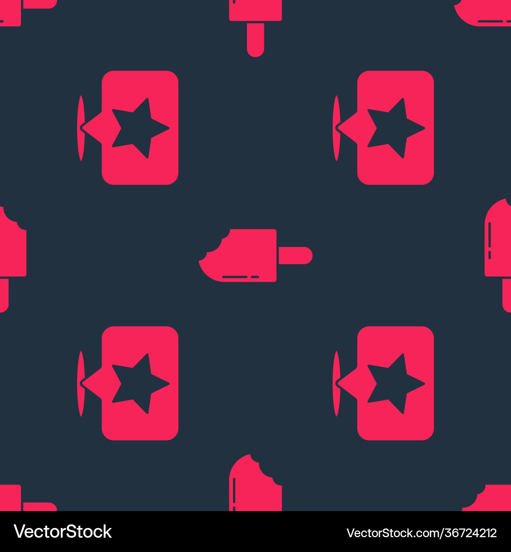Set map pointer with star and ice cream Set map pointer with star and ice cream vector image