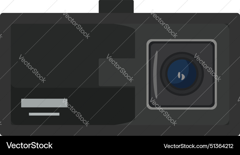 Vintage camera isolated on white background Vector Image
