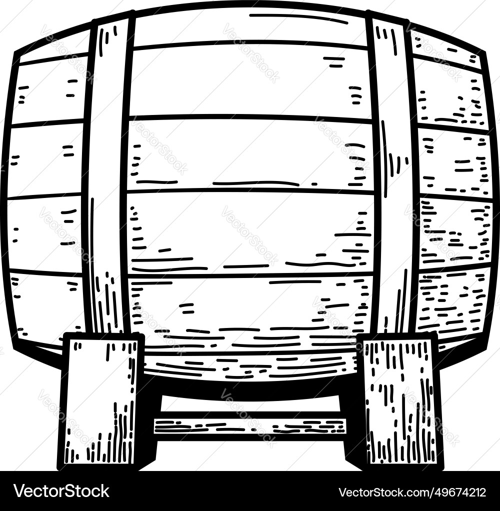 Vintage Holzfass Whisky Vintage Holzfass Whisky vektorbild