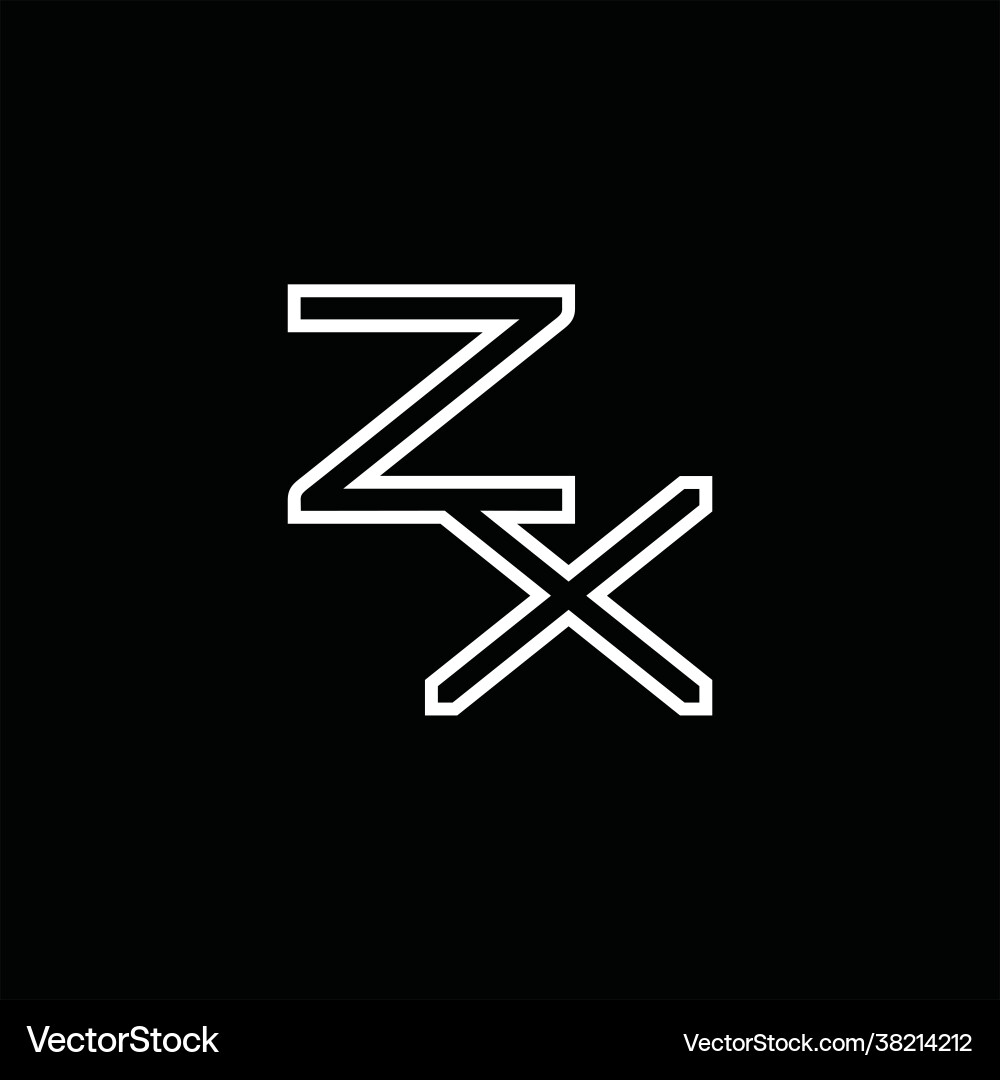 Monogram ZX Logo V2 Graphic by Greenlines Studios · Creative