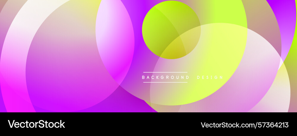 Abstract vibrant circles overlap creating Abstract vibrant circles overlap creating Vector Image