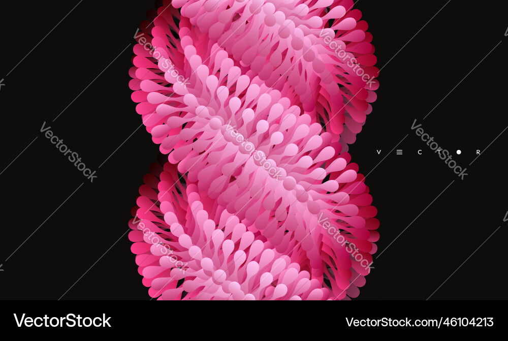 Array with dynamic particles art composition Array with dynamic particles art composition vector image