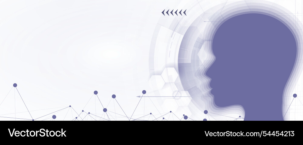 Artificial Intelligence & Machine Learning vector image