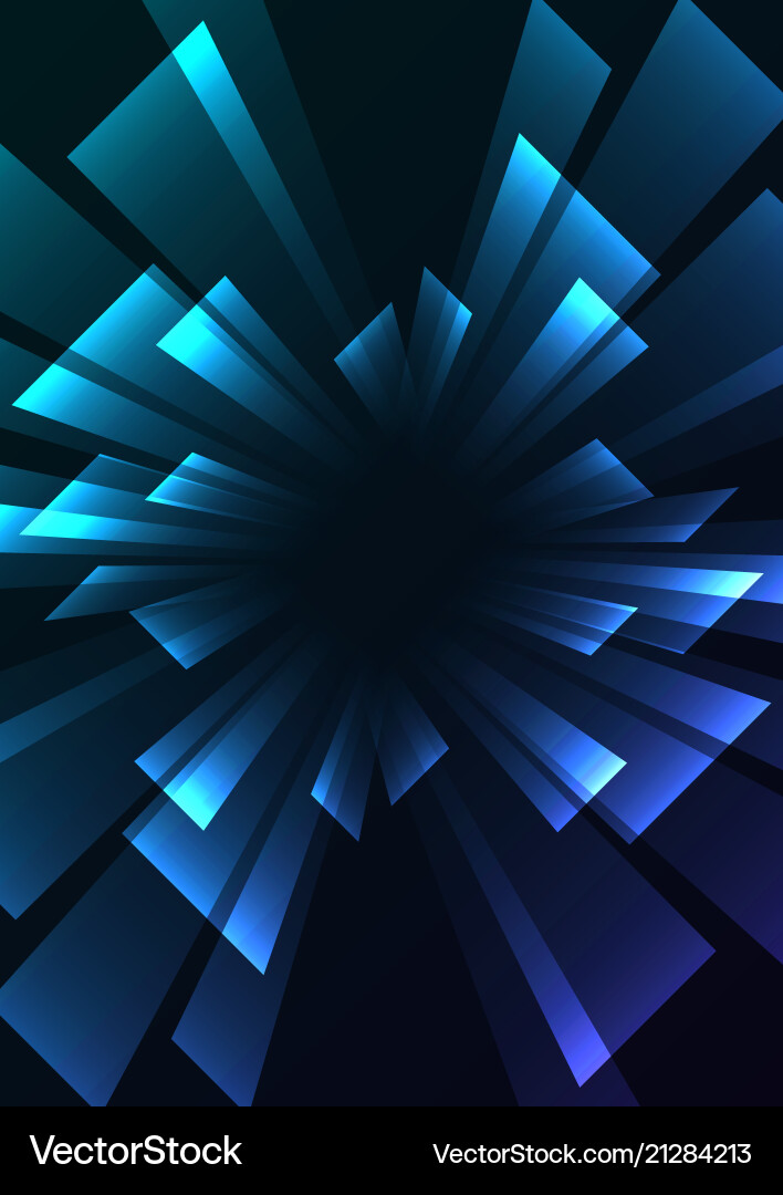 Blue overlap stripe rush in dark background Blue overlap stripe rush in dark background Vector Image