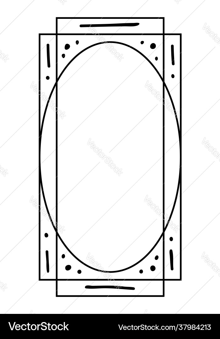 Geometric frame with a pattern the print is used Geometric frame with a pattern the print is used vector image
