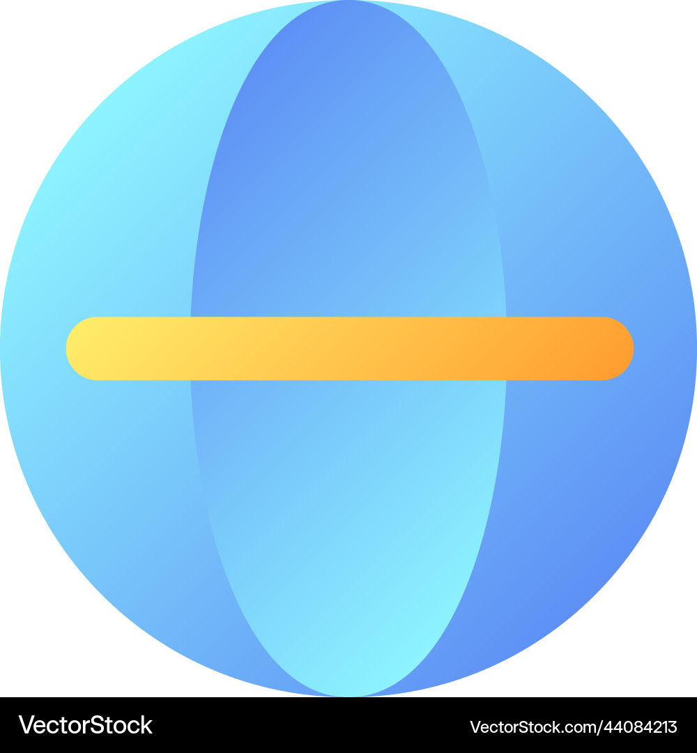 Globe pixel perfect flat gradient color ui icon Globe pixel perfect flat gradient color ui icon Vector Image
