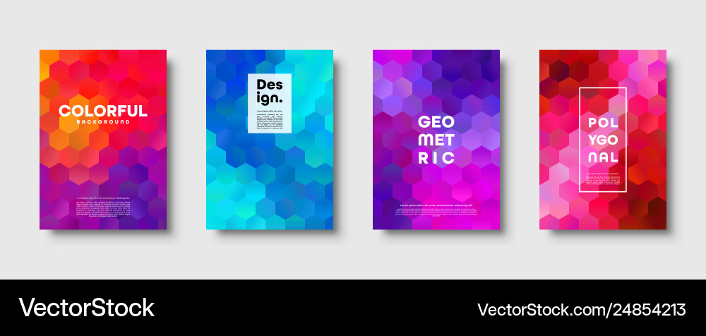 Hexagonal Abstract Polygon Background vector image