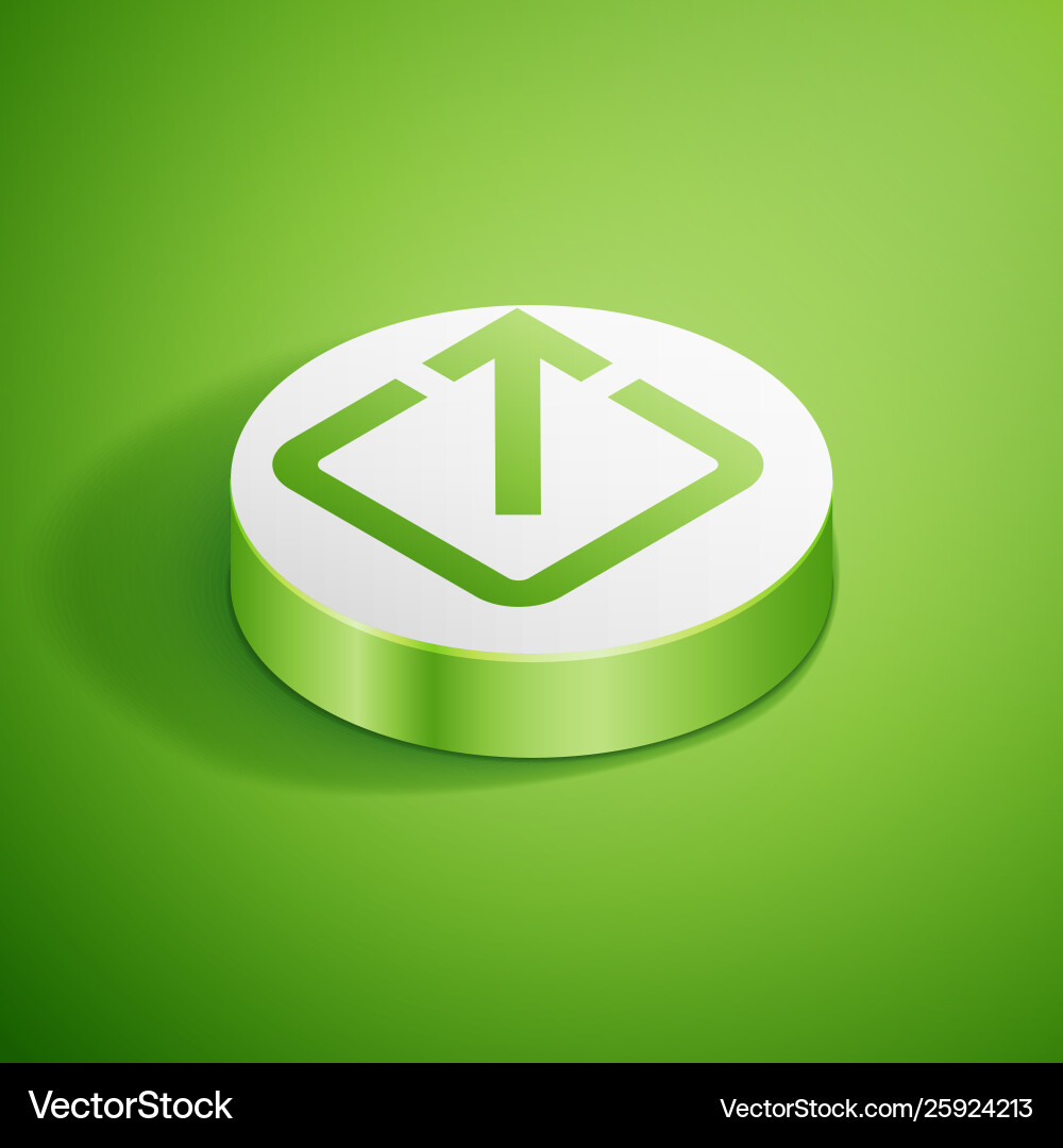 Isometric open in new window icon isolated Vector Image