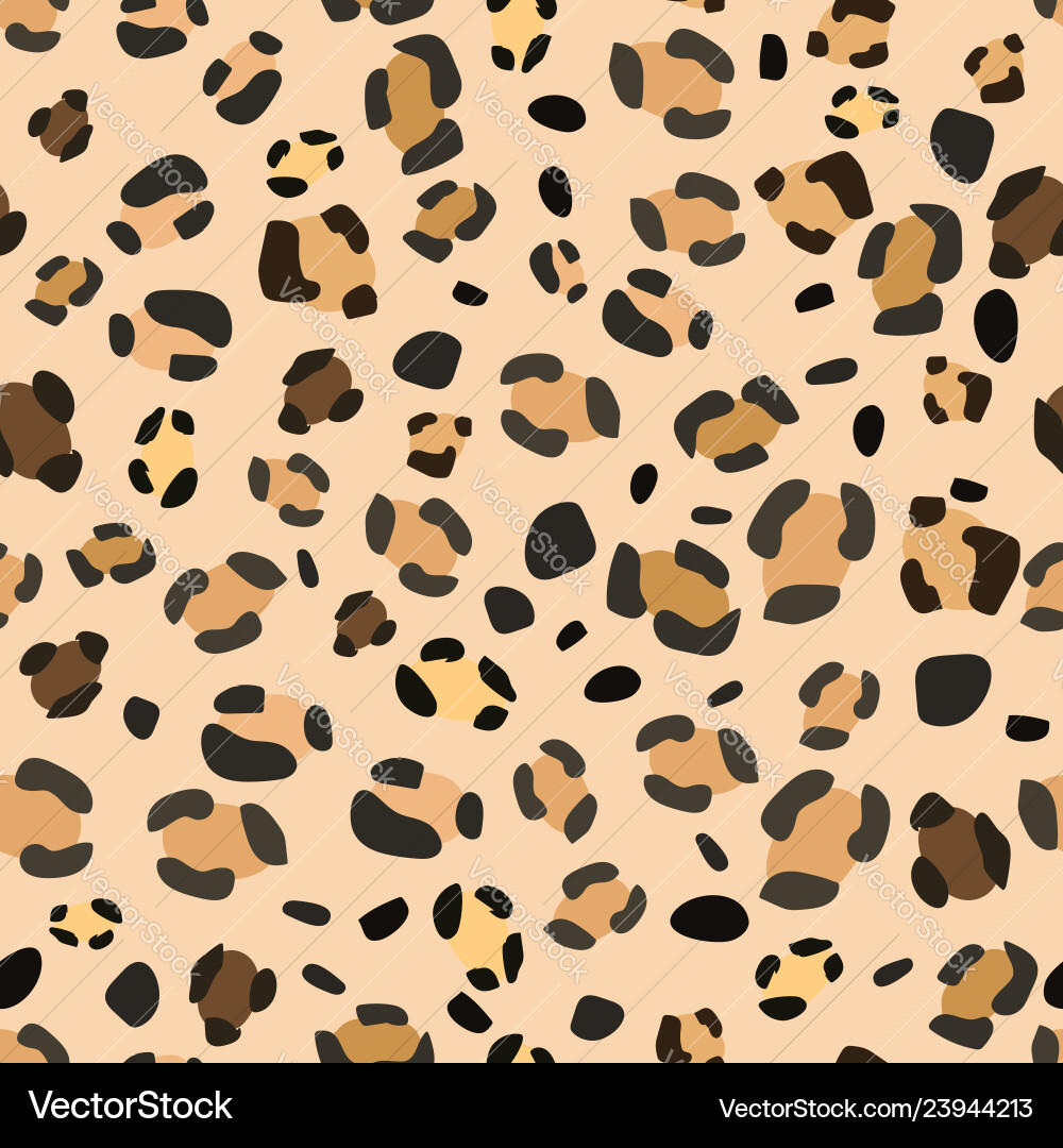 Leopard Seamless Pattern vector image