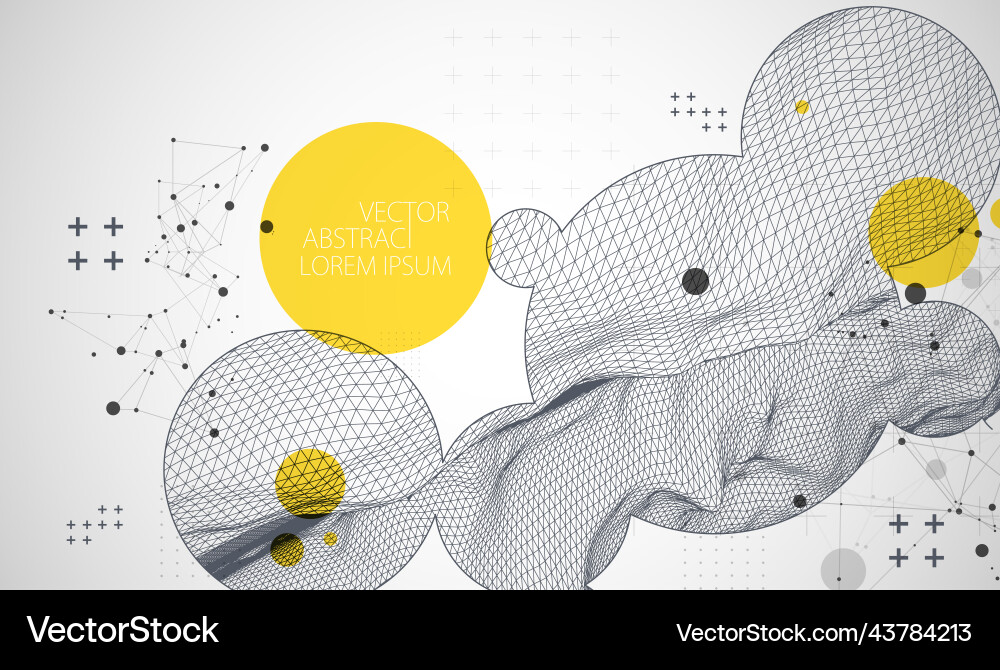 Modern science or technology elements trendy Vector Image