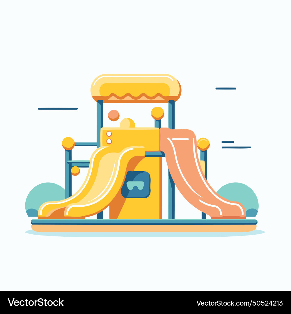 Playground colorful flat style design for web Vector Image