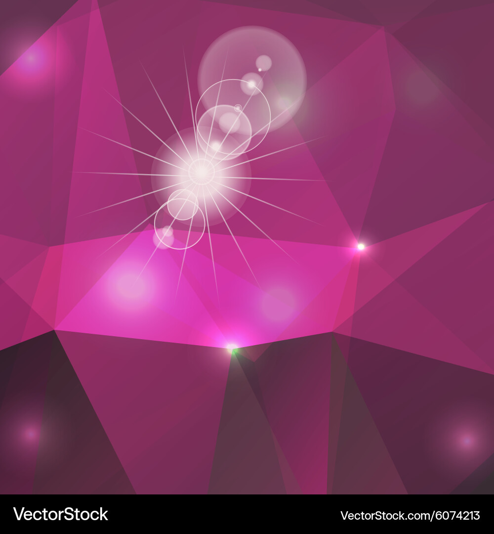 Poligon light effect background triangular vector image
