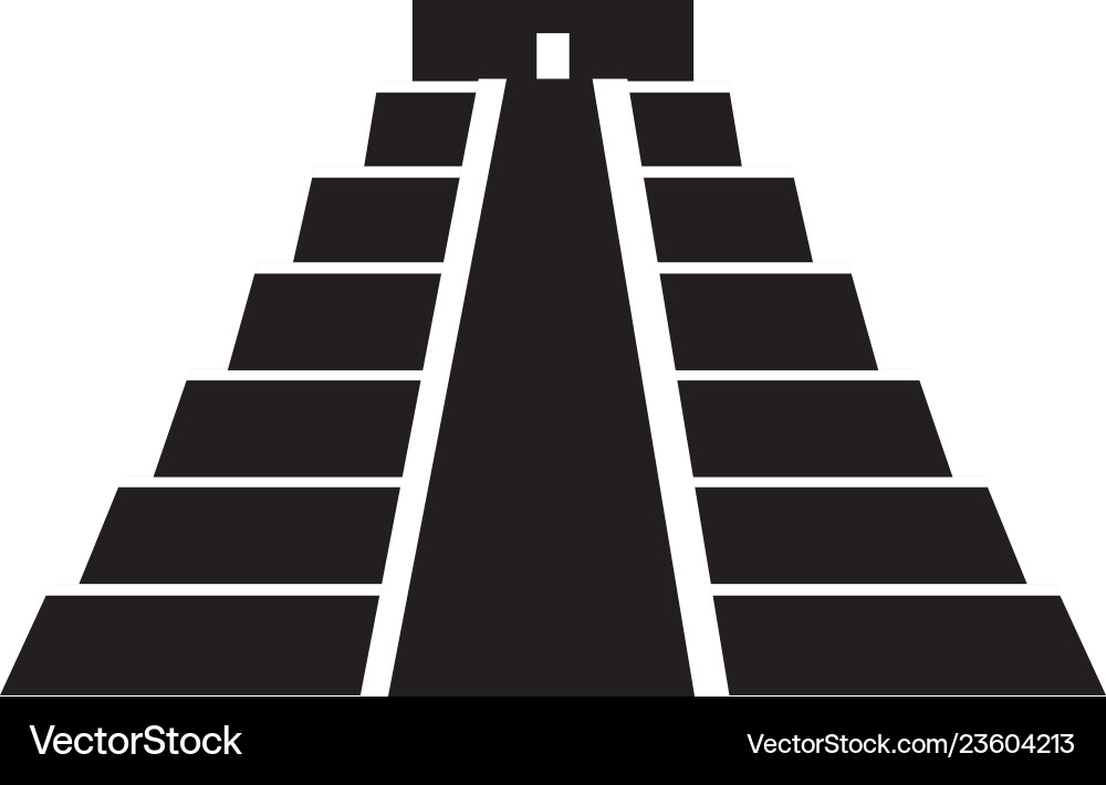 Pyramid structure icon Royalty Free Vector Image
