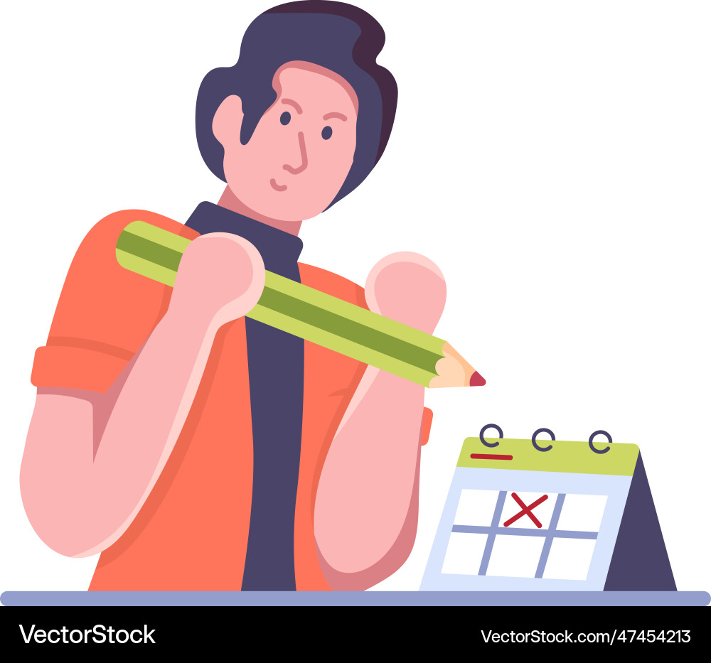 Task scheduling Vector Image