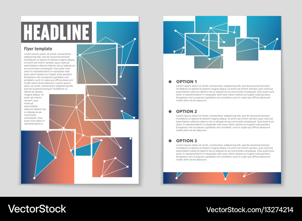 Abstract layout background set for art vector image