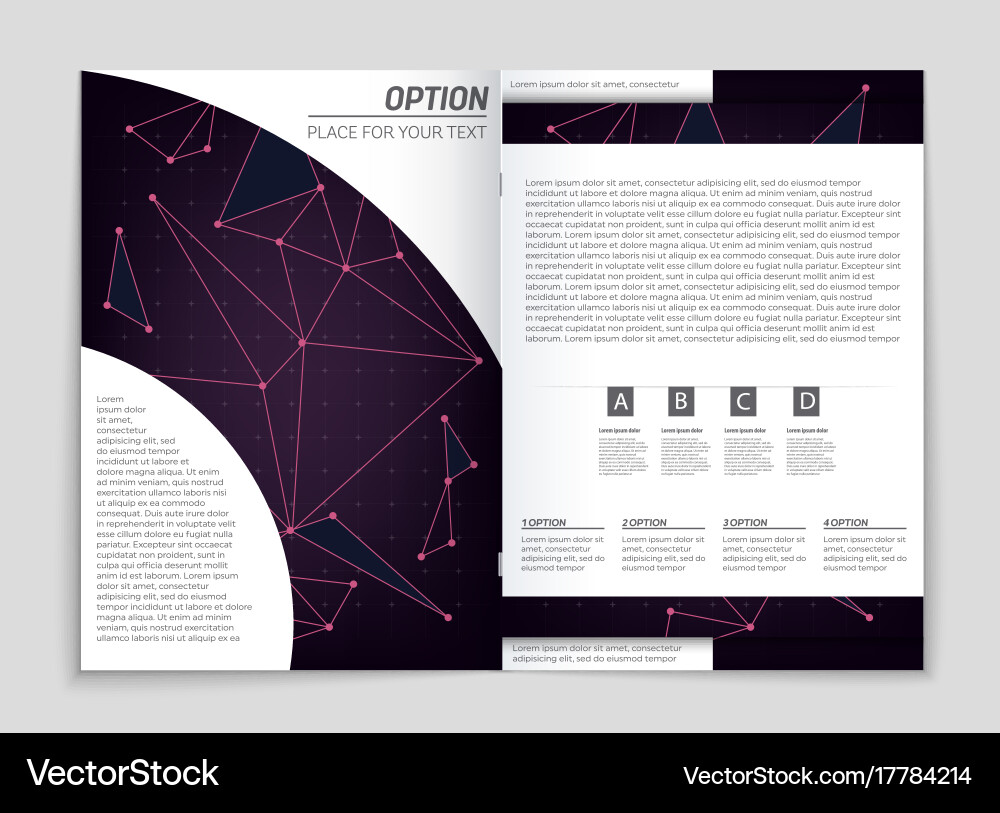 Abstract layout background set for art vector image
