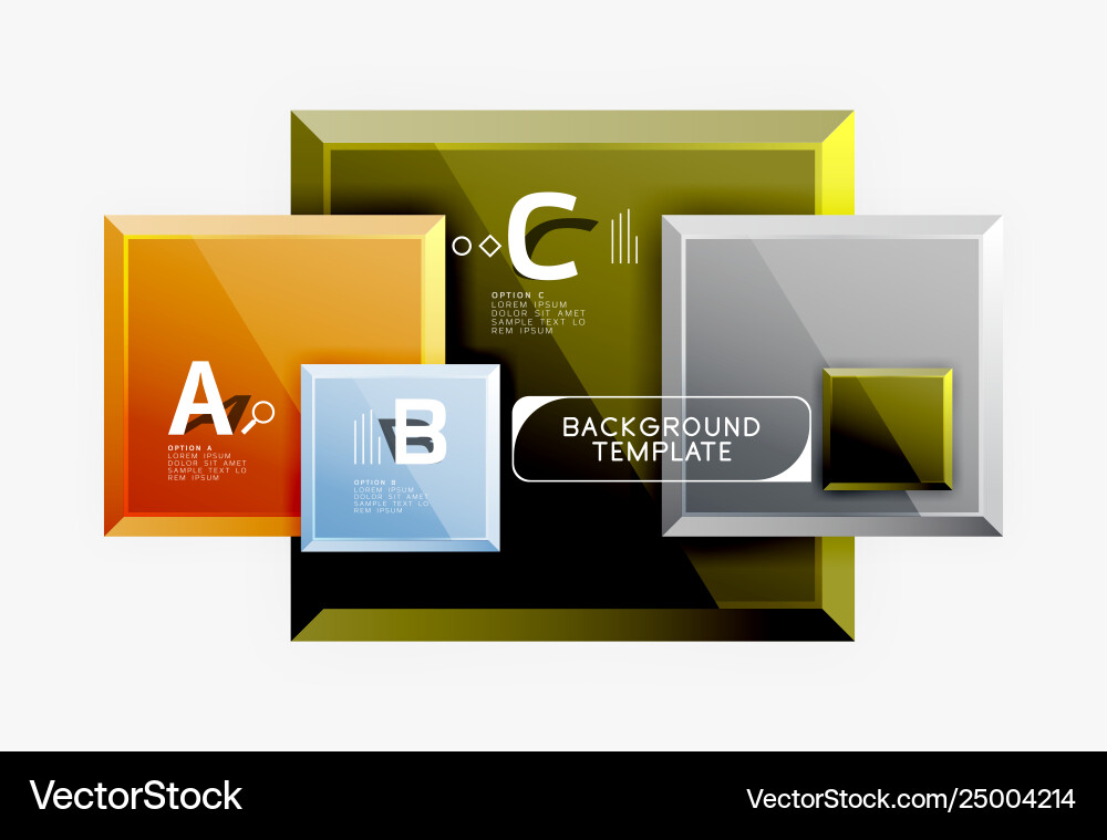 Abstrakte quadratische Komposition für Hintergrundbanner Abstrakte quadratische Komposition für Hintergrundbanner vektorbild