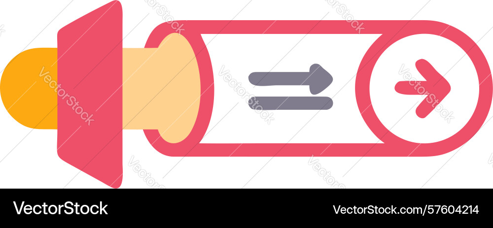 Announcement redirect icon broadcast forwarding Vector Image
