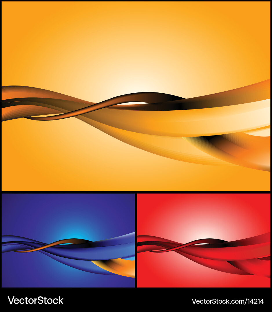 Dynamic Flow Waves vector image
