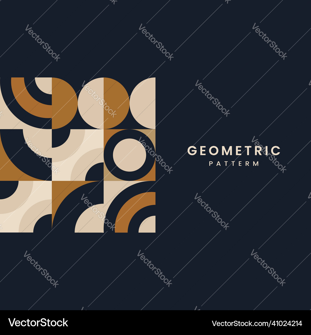 Geometrical element style constructed pattern Geometrical element style constructed pattern vector image