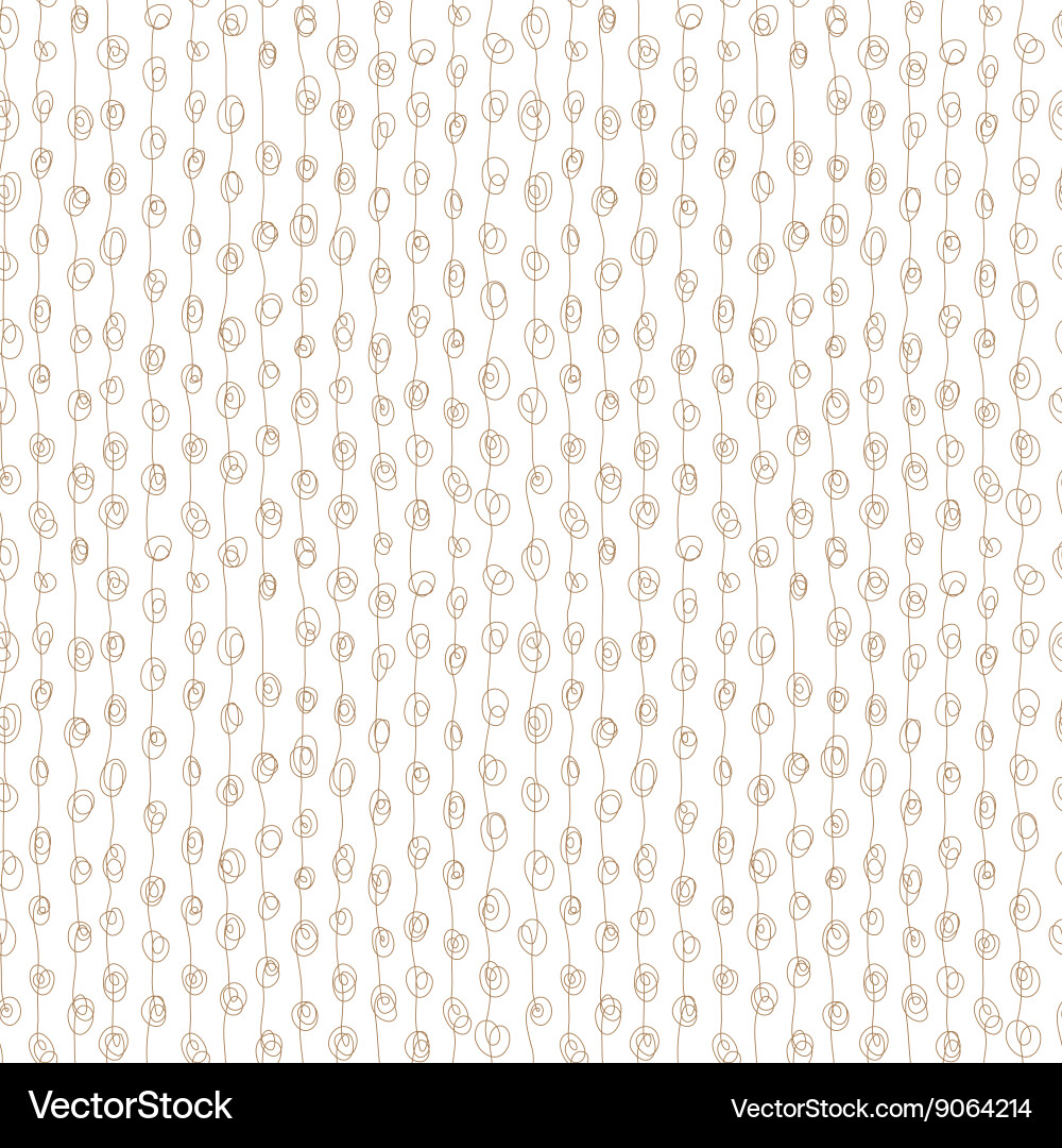 Hand-Drawn Curl Pattern Vector Image