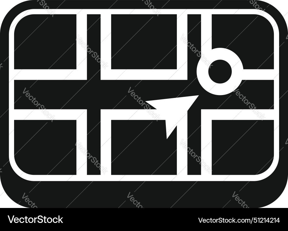 Location service map on tablet icon simple Location service map on tablet icon simple Vector Image