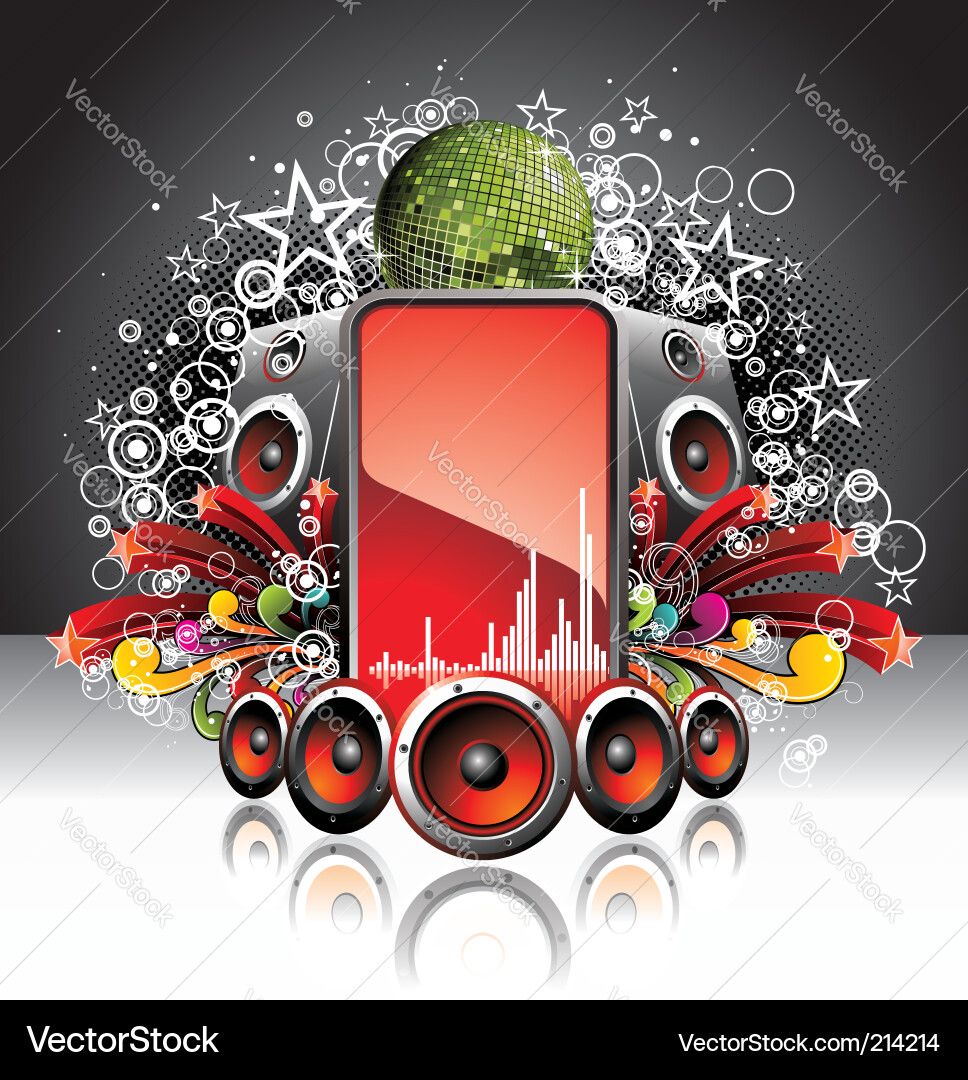 Music Party Poster Vector Image