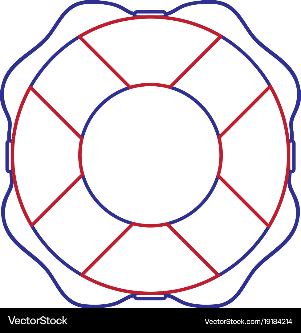 Safe float design vector image