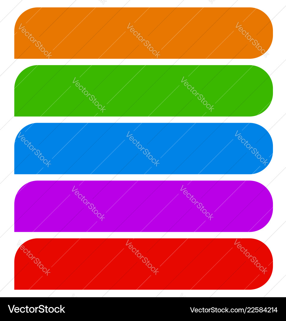 Simple button or banner shapes background in 5 Simple button or banner shapes background in 5 vector image