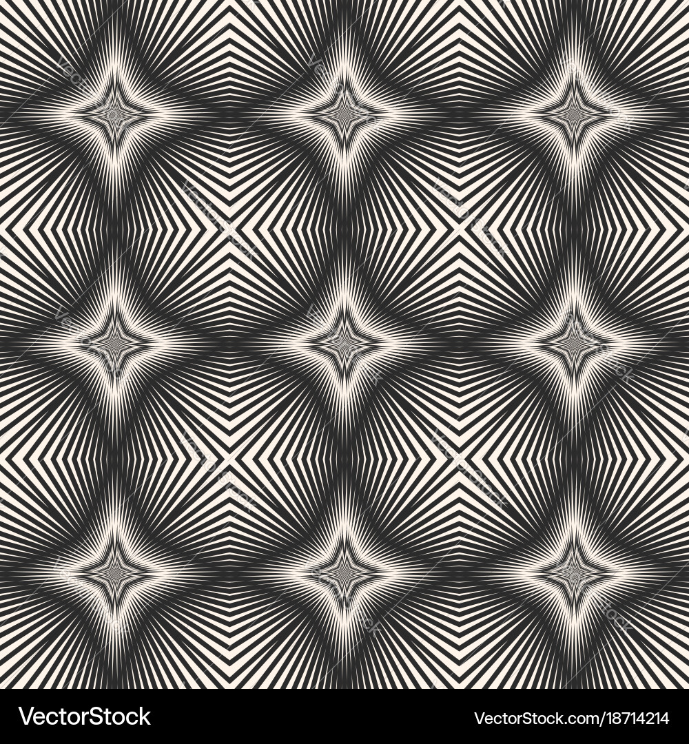 Striped seamless pattern with diagonal cross Vector Image