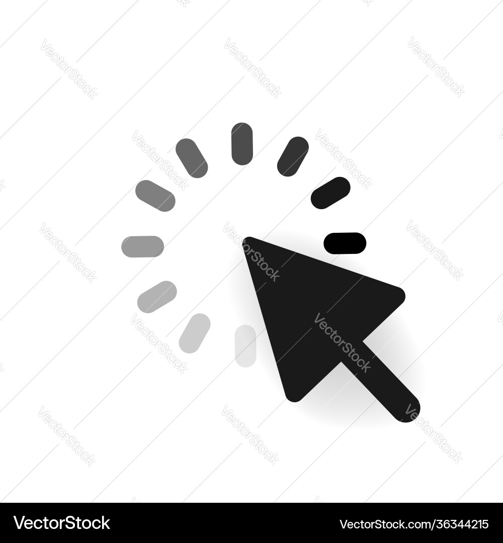 Click icon symbol clicking cursor vector image
