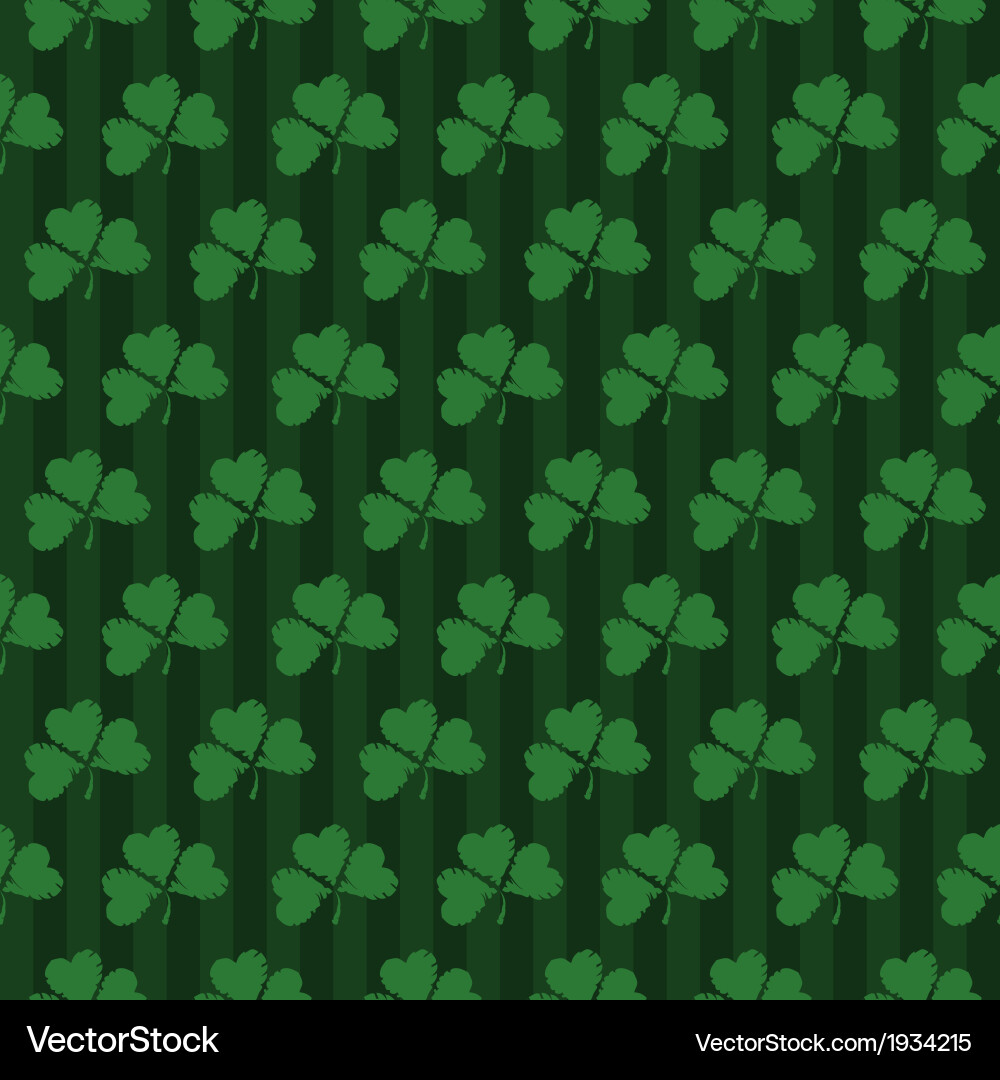 Clover pattern vector image