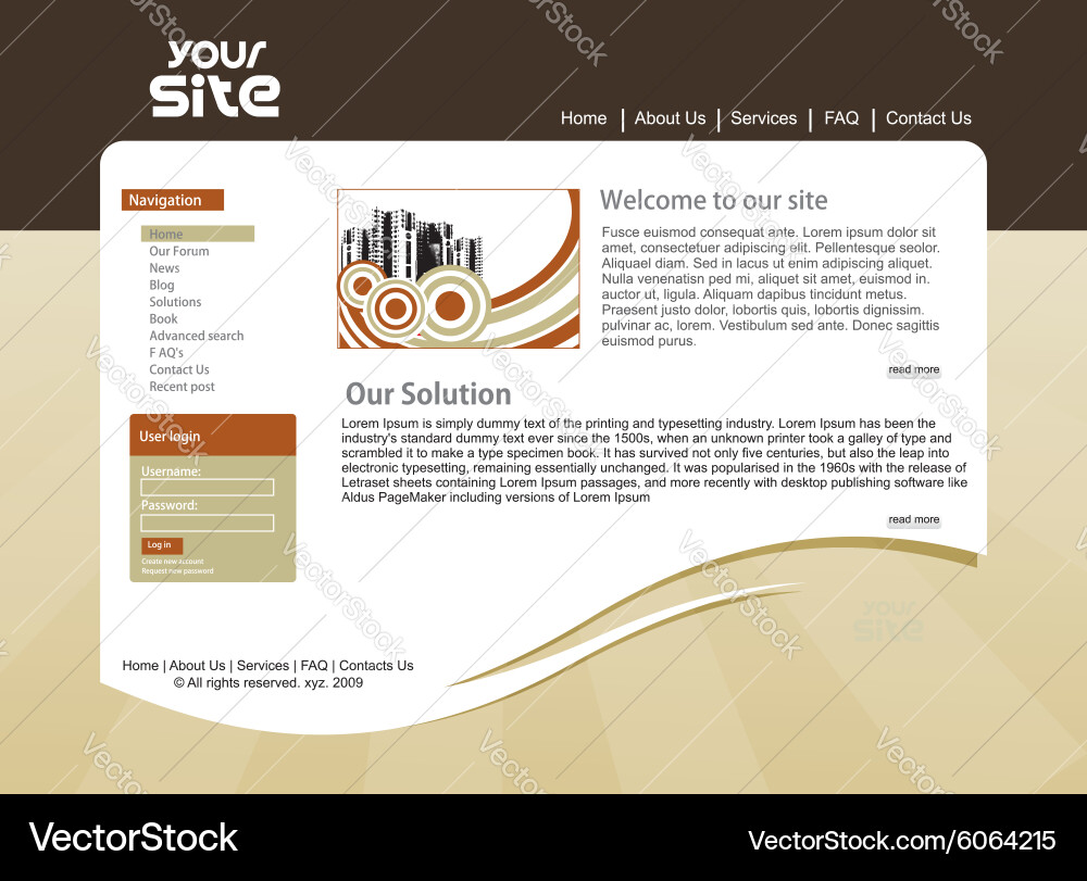 Design template vector image