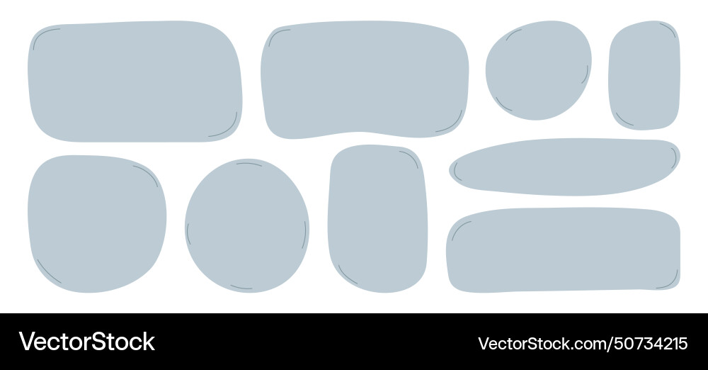 Empty text box circles rectangles and squares Empty text box circles rectangles and squares vector image