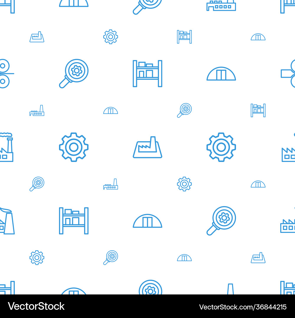 Factory icons pattern seamless white background Factory icons pattern seamless white background Vector Image