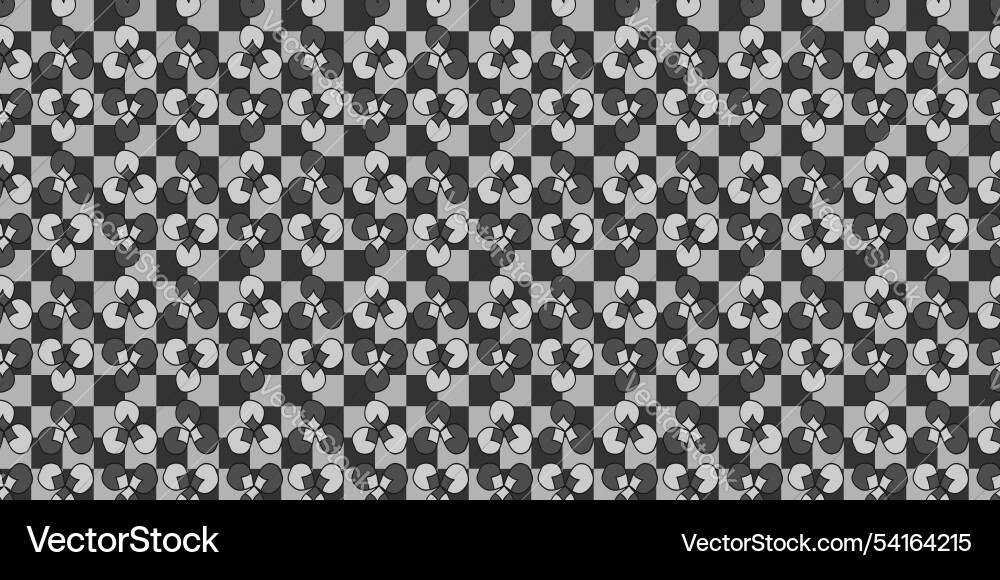 Geometric pattern design using only monochrome vector image