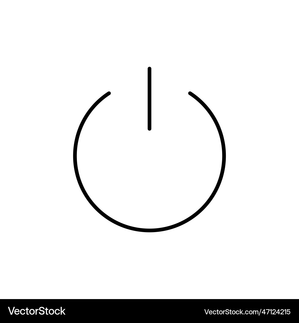 Power icon switch electric Power icon switch electric vector image