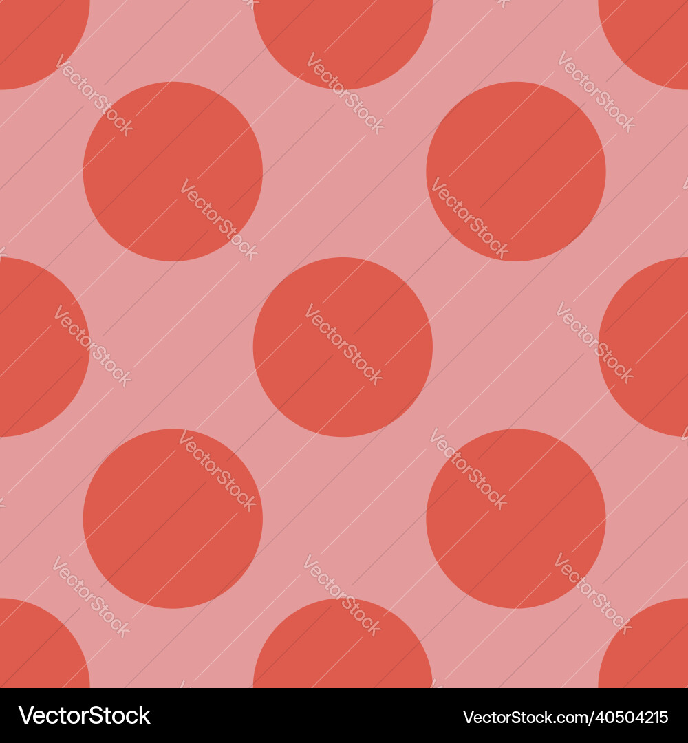 Red dots seamless repeat pattern print Vector Image